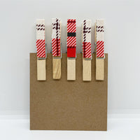 Clothes Pins - Plaid - Made To Order