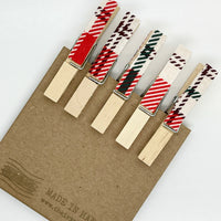 Clothes Pins - Plaid - Made To Order