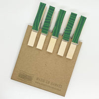 Clothes Pins - Green Koa - Last 1!