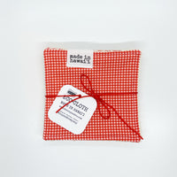 Eco-Cloth - Starter Pack of 4 - Gold & Gingham - Made To Order