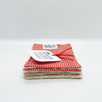 Eco-Cloth - Starter Pack of 4 - Gold & Gingham - Made To Order