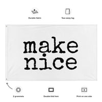 make nice. Flag