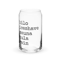 Hilo Kine Tings - Glass Tumbler