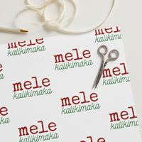 mele kalikimaka - Wrapping paper sheets - Made To Order
