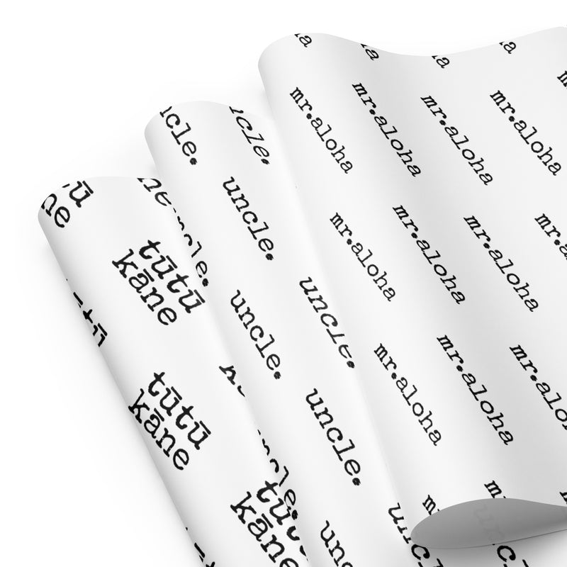 tūtū kāne / uncle / mr.aloha Wrapping paper sheets - Made To Order