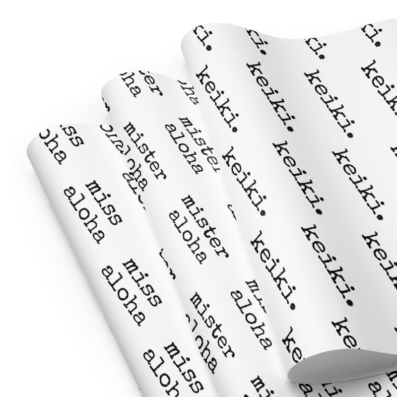 keiki / mister & miss aloha Wrapping paper sheets - Made To Order