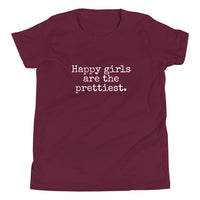 Happy Girls are the Prettiest - Child T-Shirt - Made To Order