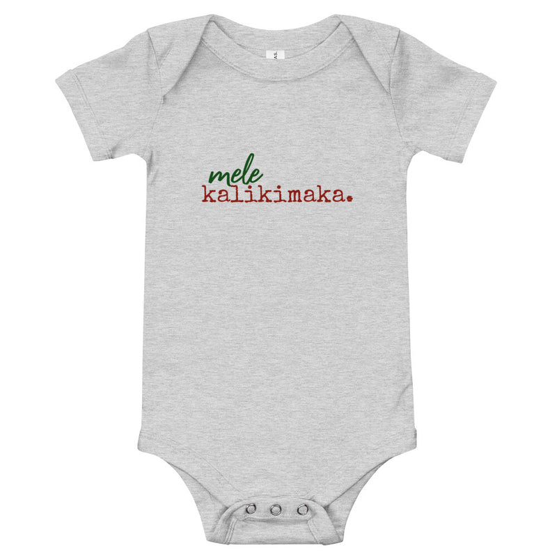 mele kalikimaka. - Baby Onesie - Made To Order