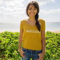 wahine. LADIES scoop neck T-Shirt