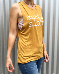 auntie aloha Muscle Tank Top - ADULT Sizes - SALE