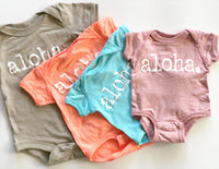 aloha. - BABY onesies - SALE