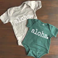 aloha. - BABY onesies - SALE
