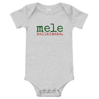 Mele Kalikimaka (Merry Christmas) Baby Onesie - Made To Order