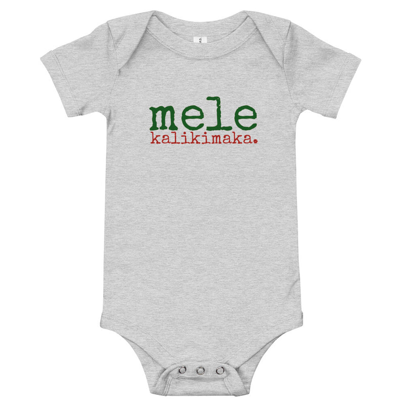Mele Kalikimaka (Merry Christmas) Baby Onesie - Made To Order