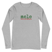 Mele Kalikimaka (Merry Christmas) Unisex Adult Long Sleeve Tee - Made To Order