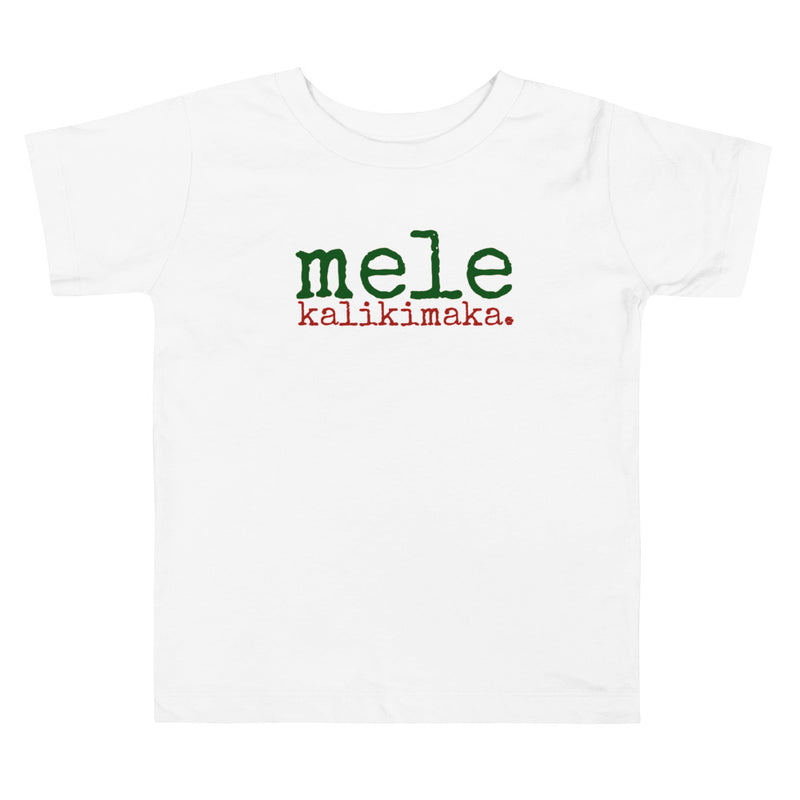 Mele Kalikimaka (Merry Christmas) Toddler Short Sleeve Tee - Made To Order