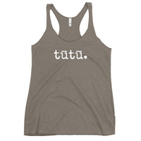tūtū. Women's Racerback Tank - Made To Order