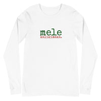 Mele Kalikimaka (Merry Christmas) Unisex Adult Long Sleeve Tee - Made To Order