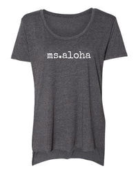ms.aloha - LADIES scoop neck T-Shirt - SALE