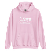 live simply. ADULT Hoodie - Made To Order