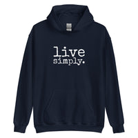 live simply. ADULT Hoodie - Made To Order