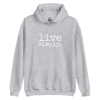 live simply. ADULT Hoodie - Made To Order