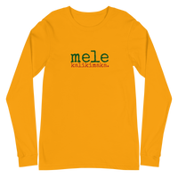 Mele Kalikimaka (Merry Christmas) Unisex Adult Long Sleeve Tee - Made To Order