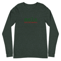 Mele Kalikimaka (Merry Christmas) Unisex Adult Long Sleeve Tee - Made To Order
