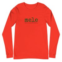 Mele Kalikimaka (Merry Christmas) Unisex Adult Long Sleeve Tee - Made To Order