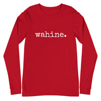 wahine. Adult Long Sleeve Tee - Made To Order