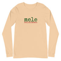 Mele Kalikimaka (Merry Christmas) Unisex Adult Long Sleeve Tee - Made To Order