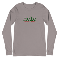 Mele Kalikimaka (Merry Christmas) Unisex Adult Long Sleeve Tee - Made To Order
