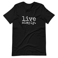 live simply. ADULT t-shirt - Made To Order