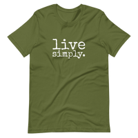live simply. ADULT t-shirt - Made To Order