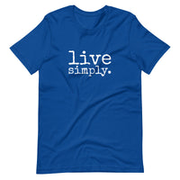 live simply. ADULT t-shirt - Made To Order