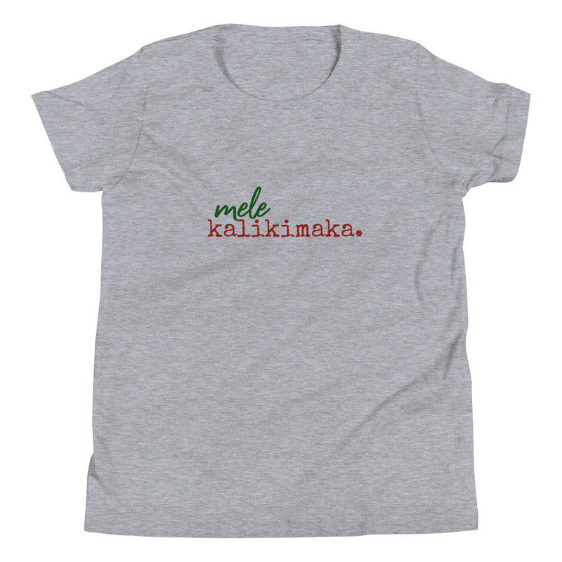 mele kalikimaka. - Youth Unisex T-Shirt - Made To Order